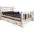 Frontier Storage Bed with Laser-Engraved Bronc Design - King