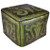 Green Colonial Large Ottoman