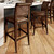 Imperial Barstool with Tooled Leather - Set of 2