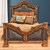 Kensington Tooled Leather Bed - King