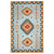 Mesa Tribal Light Blue Rug - 5 x 8