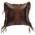 Milady Tawny Faux Leather Laced Pillow