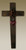 Red Glass Heart Wall Cross - Large