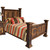 Rough Cut Pine Bed - King