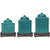 Savannah Turquoise Canister Set with Base