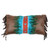 Sonoran Sky Turquoise Feather & Diamonds Pillow
