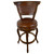 Spanish Heritage Swivel Counter Stool with Back - Rustic