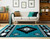 Star Vision Turquoise Rug - 2 x 3