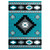 Star Vision Turquoise Rug - 3 x 4