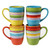 Sunrise Stripes Mugs - Set of 4