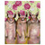 Three Pink Pigs Floral Wall Art