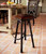 Coronado Iron Counter Stool with Back - Colonial Brown - Set of 3
