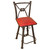 Coronado Iron Counter Stool with Swivel Back - Colonial Red