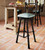 Coronado Iron Counter Stool with Back - Colonial Turquoise