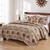 Western Medallions 3pc Quilt Bed Set - King