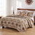 Western Medallions 5pc Bonus Quilt Bed Set - King