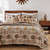 Western Medallions 5pc Bonus Quilt Bed Set - Queen