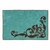 Western Scroll Turquoise Bath Rug