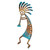 Blue Kokopelli Song Metal Wall Art - OUT OF STOCK