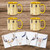 Skull & Arrows 8 Pc Mug & Coaster Set