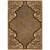 Tooled Leather Scroll & Weave Rug - 4 x 5