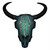 Spirit Guardian Bison Skull Metal Wall Art