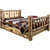 Cascade Storage Bed with Laser Engraved Bronc Design - Queen