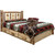 Cascade Platform Storage Bed with Laser Engraved Bronc Design - Full