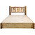 Cascade Platform Storage Bed with Laser Engraved Bronc Design - Full