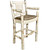 Asheville Captain's Counter Stool - Buckskin Upholstery