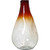 Orange Ombre Raindrop Glass Vase