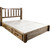 Denver Platform Bed with Storage - Cal King - Stained & Lacquered