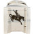 Denver Magazine Rack with Engraved Bronc - Lacquered