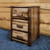 Denver Nightstand with Three Drawers - Stained & Lacquered