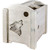 Denver Magazine Rack with Engraved Wolf - Lacquered