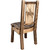 Denver Side Chair with Engraved Bronco - Stained & Lacquered