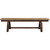 Denver Plank Bench with Buckskin Seat - 6 Foot - Stained & Lacquered