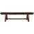 Denver Plank Bench with Saddle Seat - 6 Foot - Stained & Lacquered