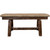 Denver Plank Bench with Buckskin Seat - 45 Inch - Stained & Lacquered