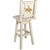 Denver Swivel Barstool with Engraved Bronc Back - Lacquered