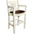 Denver Captain's Barstool with Saddle Seat - Lacquered