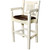 Denver Captain's Barstool with Saddle Seat - Lacquered