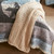 Chunky Knit Taupe Throw