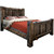 Lima Live Edge Bed with Jacobean Stain - Queen