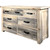 Lima Sawn 7 Drawer Dresser with Iron & Clear Lacquer