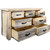 Lima Sawn 7 Drawer Dresser with Iron & Clear Lacquer