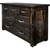 Lima Sawn 7 Drawer Dresser with Iron & Jacobean Stain