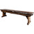 Lima Live Edge 6 Foot Wooden Bench - Provincial Stain