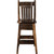 Lima 30 Inch Barstool with Back - Provincial Stain