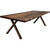 Lima Live Edge Dining Table with Forged Iron Legs & Provincial Stain